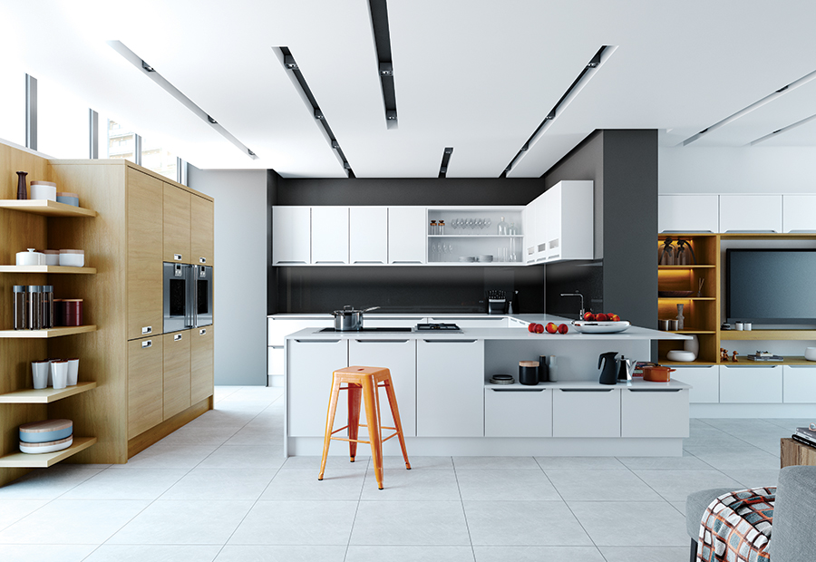 modern-contemporary-olympia-white-tavola-light-oak-kitchen ...